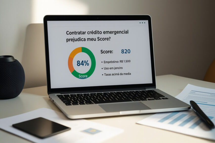Contratar crédito emergencial prejudica meu Score?