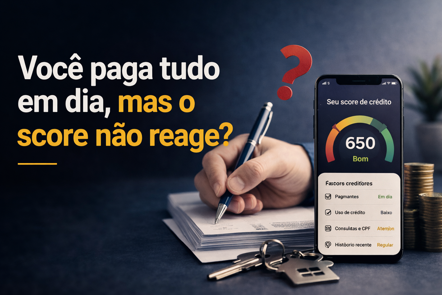 paga tudo em dia mas score não aumenta