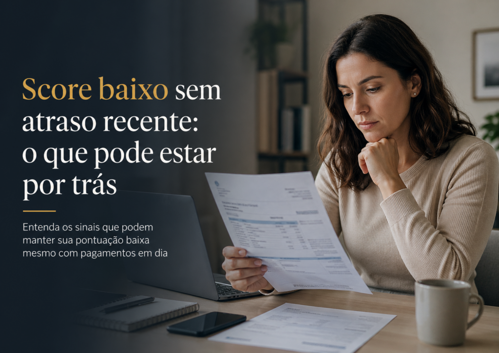 score baixo mesmo sem atraso