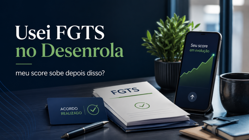 Usei FGTS no Desenrola: meu score sobe depois disso?