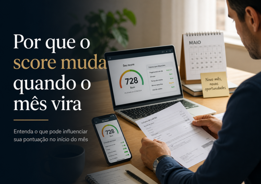 por que o score muda quando o mes vira