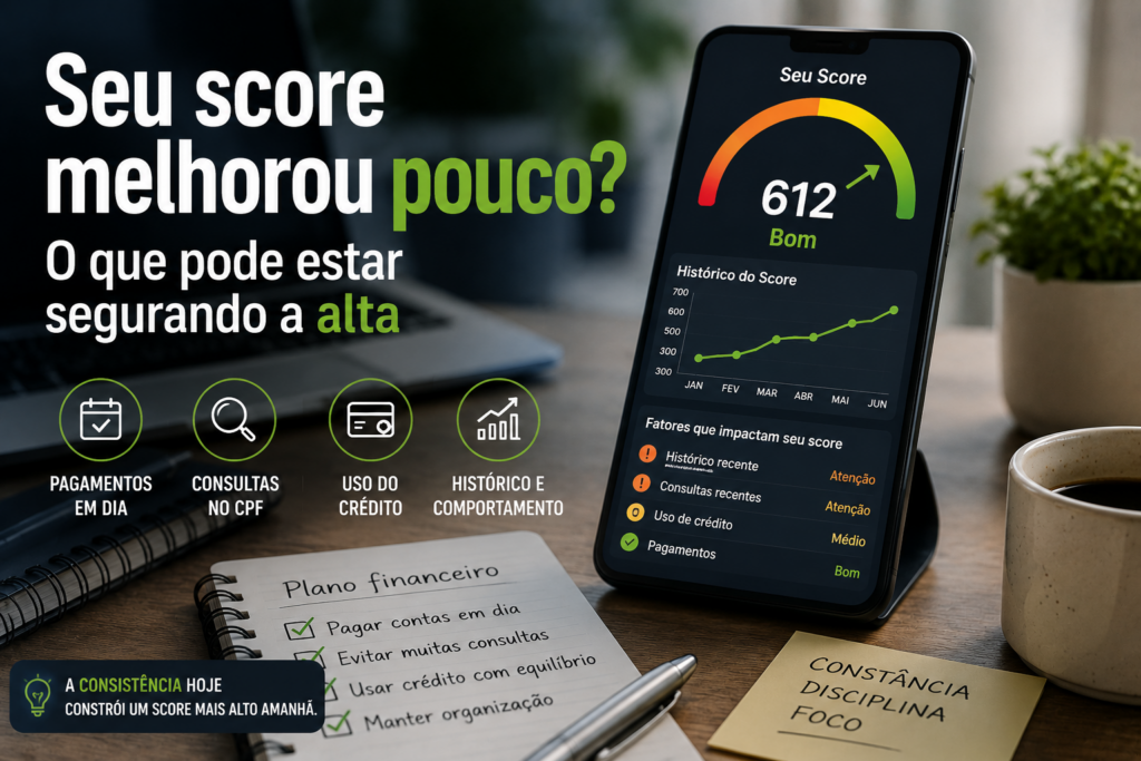 seu score melhorou pouco? veja o que pode estar segurando