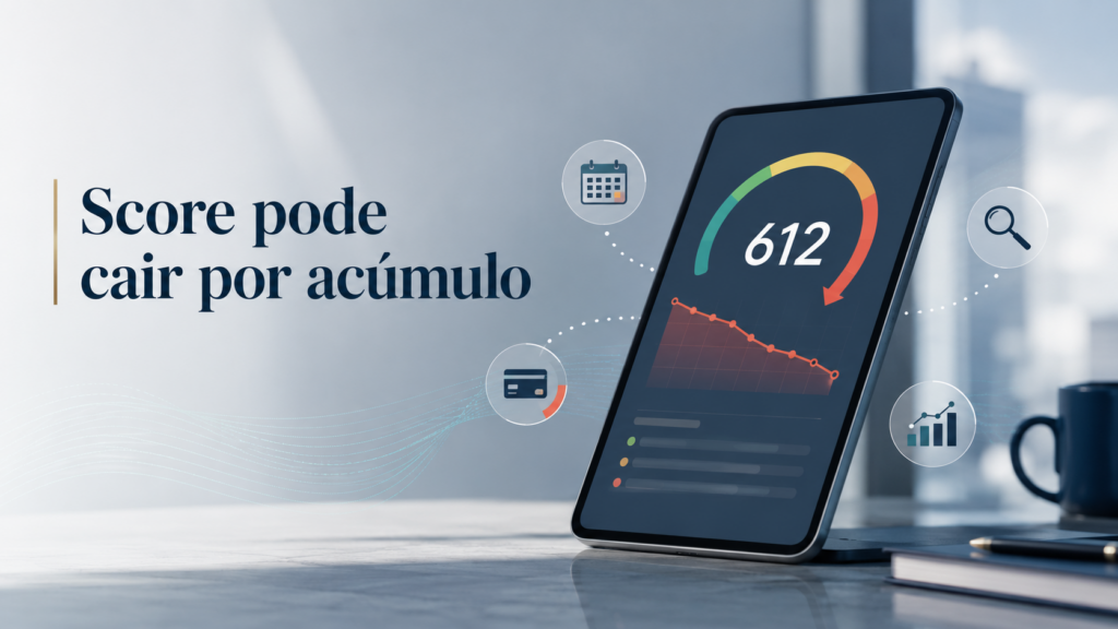 SCORE PODE CAIR POR ACUMULO
